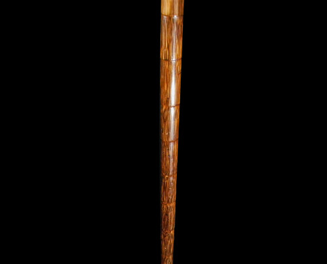 A Fine Silver Niello Walking Cane Circa 20th Century.