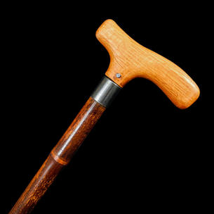 A Customs Officers Walking Stick with Auger Circa. 20th Century.