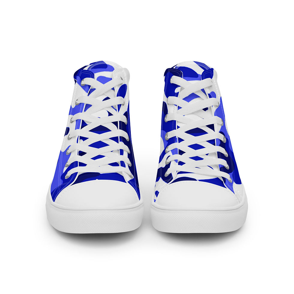 Thumbnail: Men’s High Top Canvas Shoes In One Hand GOD Logo
