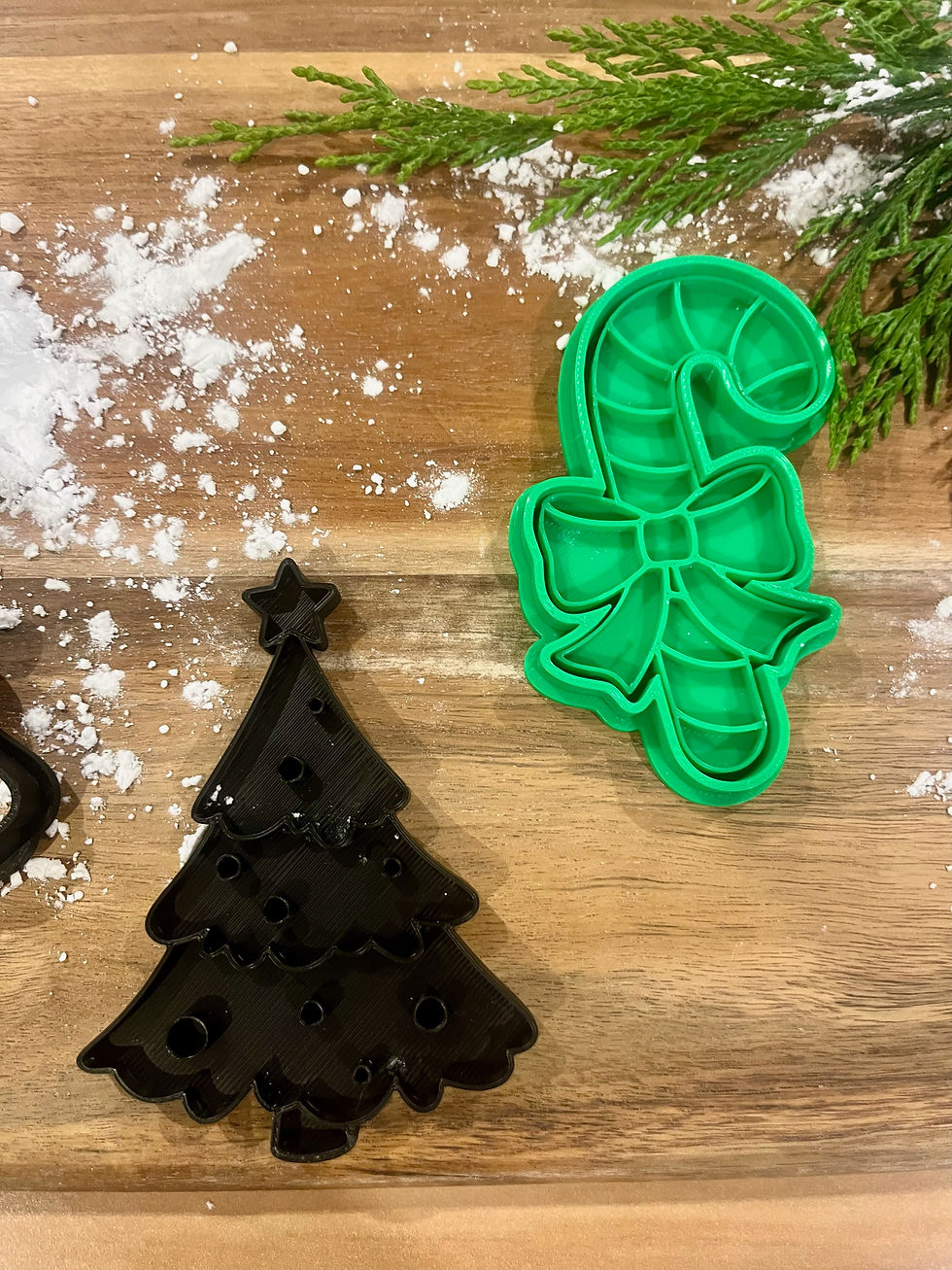 Candy Cane Cookie cutter & Christmas Tree