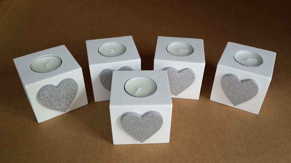 Thumbnail: GLITTERED T-LIGHT HOLDER