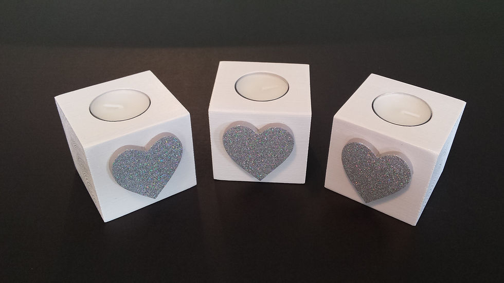 Thumbnail: GLITTERED T-LIGHT HOLDER