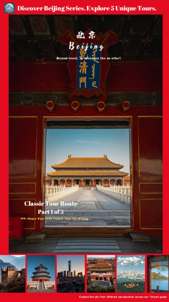 144-hours Beijing Classic Citywalk Tour Route