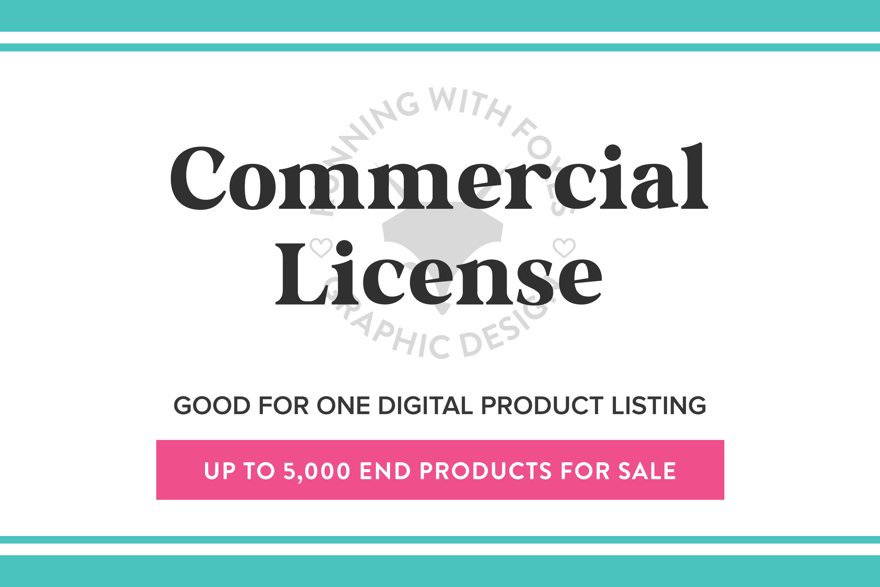Commercial Licensing for Digital Art and Templates, up to 5000 Digital or Physical End Products, Social Media, Advertising