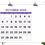 Thumbnail: 2030 Large Number Bold COLOR 8.5 x 11 Inch Calendar Template, Blank Calendar, Printable Calendar, PDF, JPG, PNG, INDD