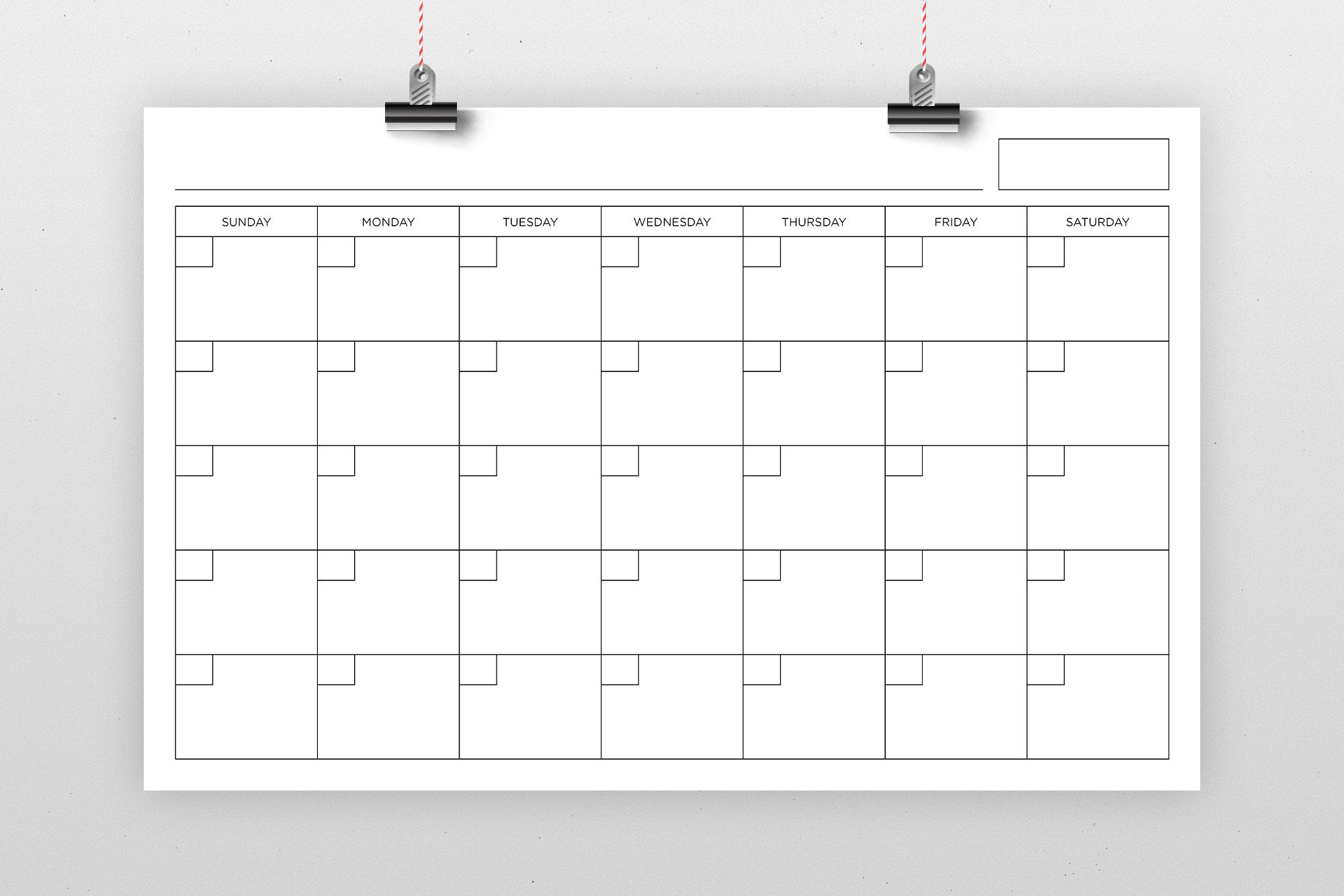 11" x 17" Calendar, 11x17 Calendar, Calendar Template, Printable Calendar, Reusable Calendar, Forever Calendar, PDF