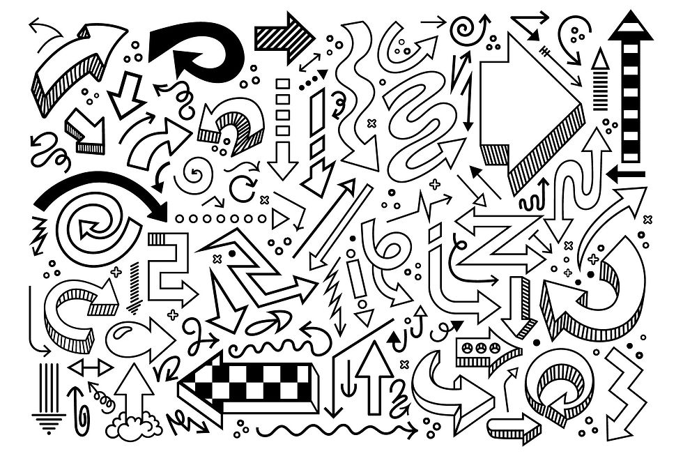 Comic Book Arrows Clip Art Set, PNG, SVG, VECTOR