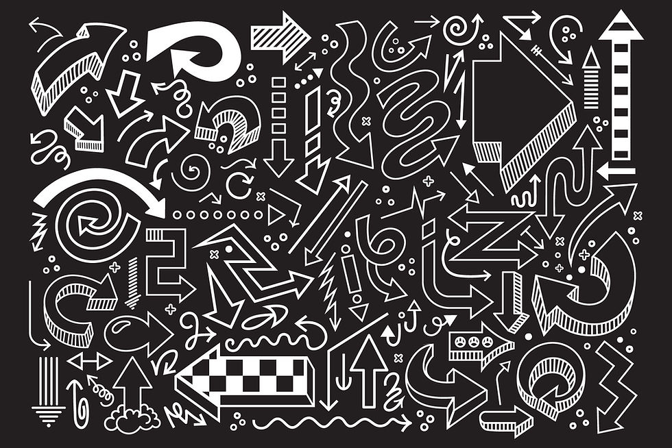 Comic Book Arrows Clip Art Set, PNG, SVG, VECTOR