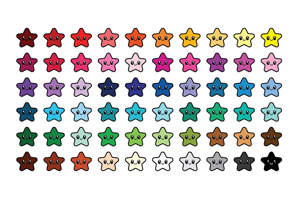 Thumbnail: Happy Star Clip Art Set, PNG, SVG, VECTOR, Back to School, Emoji Star, Star Svg, Cute Star Clipart