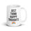 Thumbnail: Just Think Happy Thoughts (Rainbow) White Glossy Mug