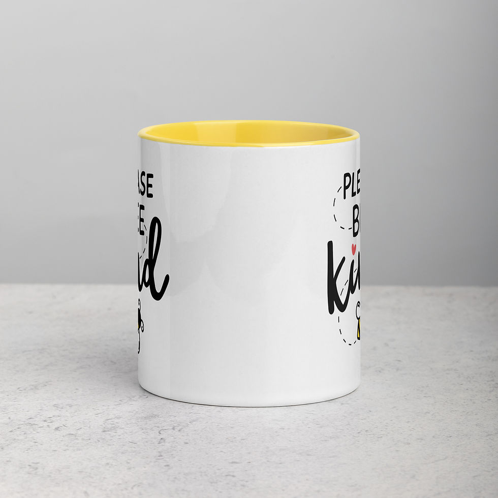 Thumbnail: Please Bee Kind Mug with Color Inside