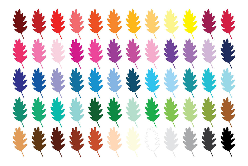 Oak Tree Leaf Clip Art Set, PNG, SVG, VECTOR, Tree Leaves Collection