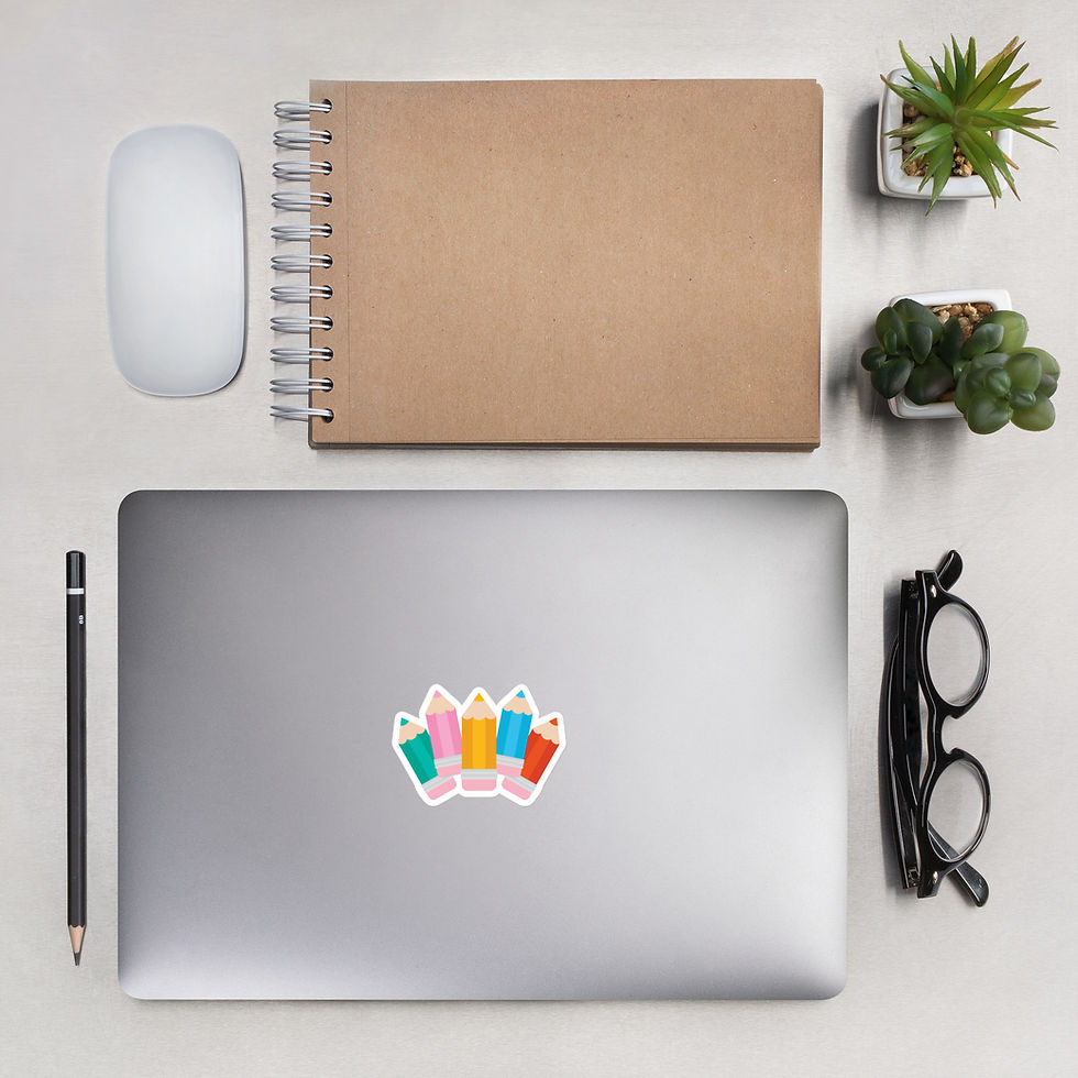 Thumbnail: Color Pencil Bouquet Vinyl Sticker