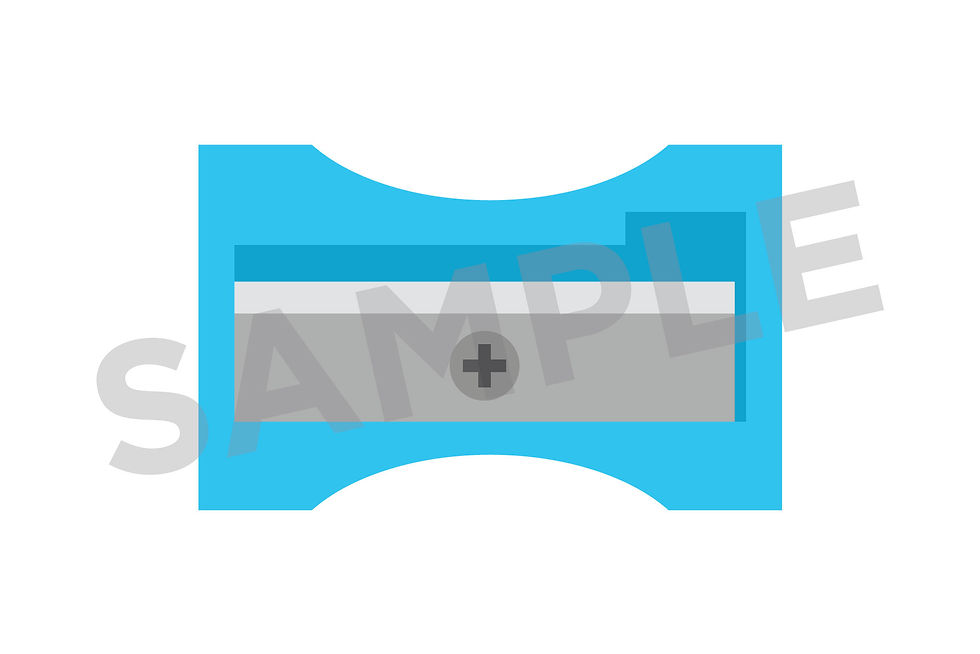 Thumbnail: Color Pencil, Sharpener, and Eraser Clip Art, Back to School Clipart, PNG, SVG, VECTOR