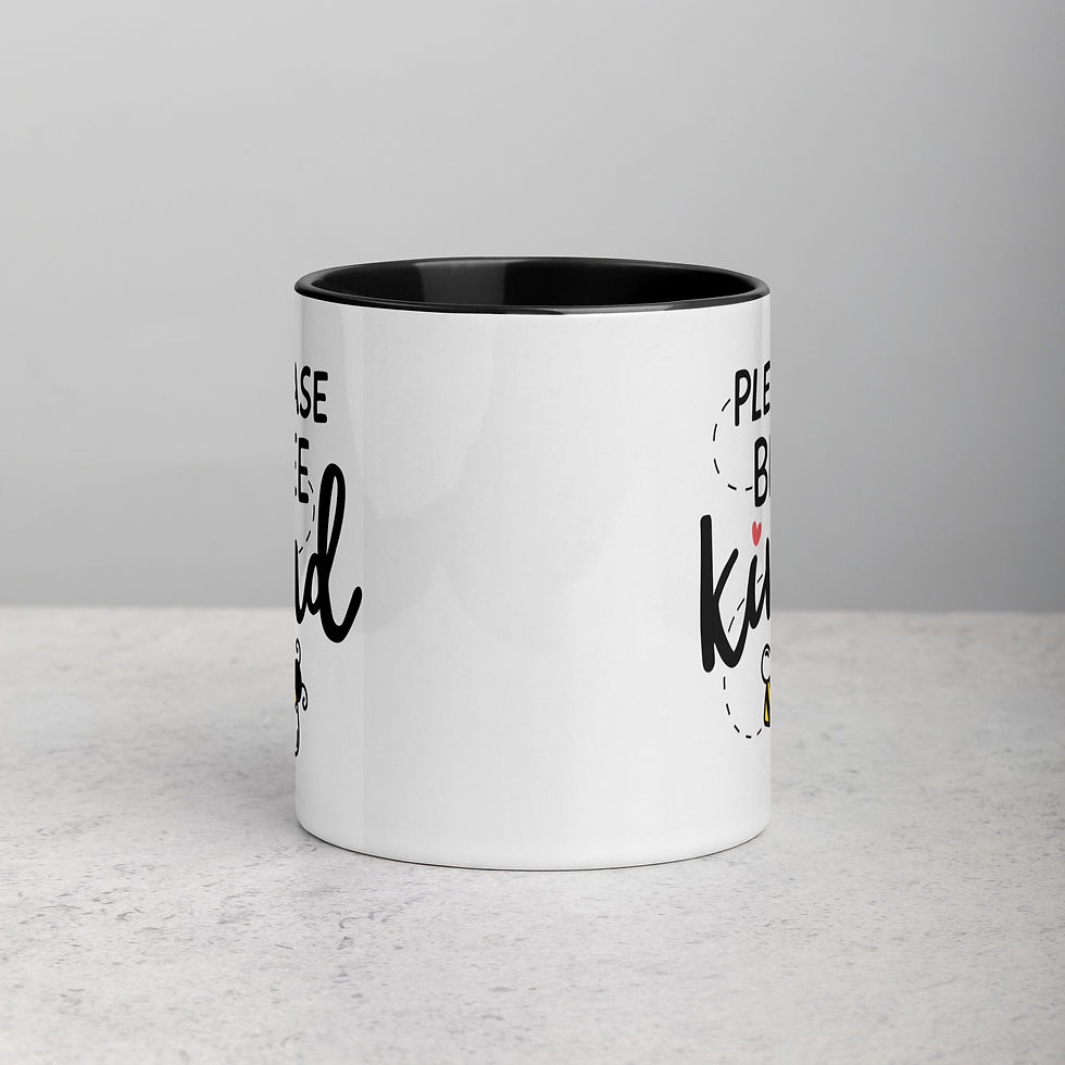 Thumbnail: Please Bee Kind Mug with Color Inside