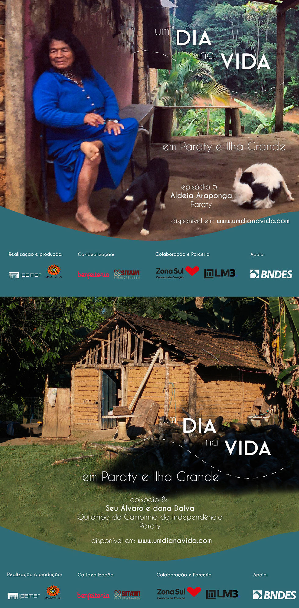 Flyers para instagram/projeto Um dia na vida