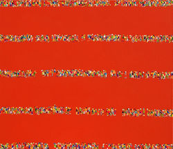 029, 황미정, 모든 길은 이어져 있다 (빨강), 45.5 x 53.0 cm, acrylic on canvas, 2026, 250만원