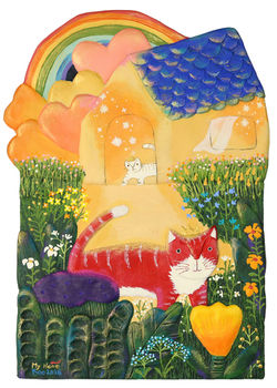 구채연5, My Home, 31 x 22cm, mixed media on canvas, 2026, 70만원
