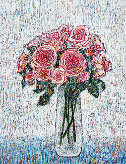 003, 변해정, 감사합니다, 53.0 x 40.9 cm, 캔버스 위에 아크릴, 2024, 200만원