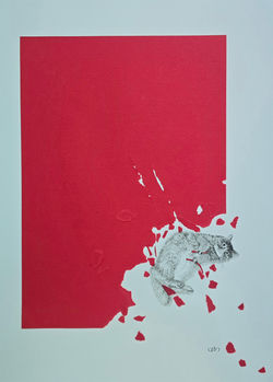 021, 안충기, 내 마음 나도 몰라, 40.5 x 29.5 cm, 종이에 먹펜, 2026, 100만원