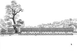 012, 성균관 서재, 30.5 x 45.5 cm, 종이에 먹펜, 2024, 400만원