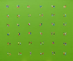 027, 황미정, 두 사람 (그린 02), 45.5 x 53.0 cm, acrylic on canvas, 2025, 250만원