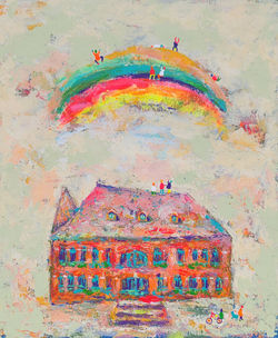 황미정2, 덕수궁 돈덕전 여행 02, 45.5 x 37.9 cm, Acrylic On Canvas, 2023