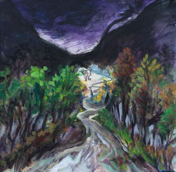 018, 마지막 길, 30 x 30 cm, 캔버스에 아크릴, 2024, 125만원