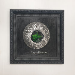 018, 이승철, coq-imperial(round serie1), 32 x 32 cm, 철판에 혼합재료, 2022,100만원