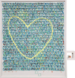 김형길1, 제일이라'23, 53.0 x 50.5 cm, 캔버스 위에 혼합재료, 2023, 330만원