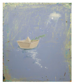 004, 김현영, 한조각 One piece, 53.0 x 45.5 cm, Mixed media on canvas, 2024, 180만원