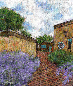 변해정2, 산타페의 시간, 53.0 x 45.5 cm, 캔버스에 아크릴, 2022