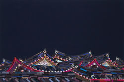 016, 제미영, 조각풍경_기와 2606, 60.6 x 90.9 cm, 천에 실크 바느질 콜라주, 2026, 750만원