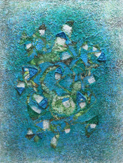 007, 한경원, 집으로 going home, 97x 73 cm, Mixed media on Hanji, 2023, 300만원