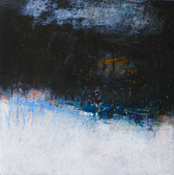 이윤정1, Nocturne 21, 30 x 30 cm, Oil & Mixed Media, 2022