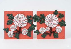 001, 이지숙, 달콤한 위로32, 31 x 66 x 4.5 cm, 합판과 테라코타 위에 아크릴 채색, 2025, 380만원