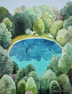 001, 박계숙, 즐거운 가족-7, 65 x 50 cm, 캔버스에 아크릴, 2023, 120만원