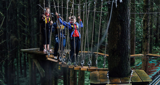 The Jungle is one of Northern Ireland's leading outdoor adventure destinations, offering exciting experiences for all ages in the heart of the countryside. Whether you're planning a family day out, celebrating a special occasion, or simply looking for an outdoor adventure, there's something for everyone to enjoy.
Choose from a fantastic range of activities, including treetop adventure courses, paintball, archery, clay pigeon shooting, laser tag, zorbing, and a variety of popular seasonal events, all designed to encourage teamwork, confidence, and plenty of outdoor fun.
For younger adventurers aged 5–12, The Jungle offers a fantastic two-hour multi-activity package featuring archery, a bungee trampoline, climbing wall, pedal boats, a quad train, and a rodeo ride. It's the perfect way for children to experience a variety of exciting activities in one unforgettable visit.
