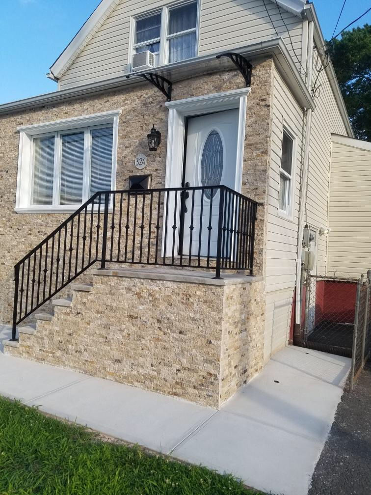 Front face of the house