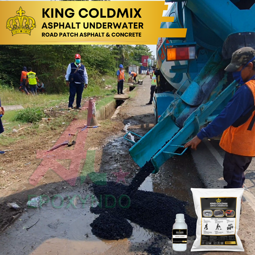 KING COLDMIX - ASPHALT UNDERWATER | Aspal dingin patching dalam air ...