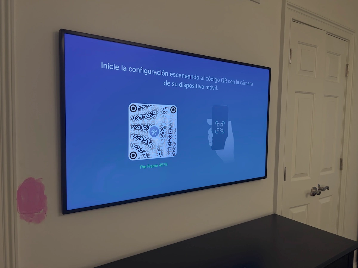 Samsung Frame TV mounted in Milton, GA