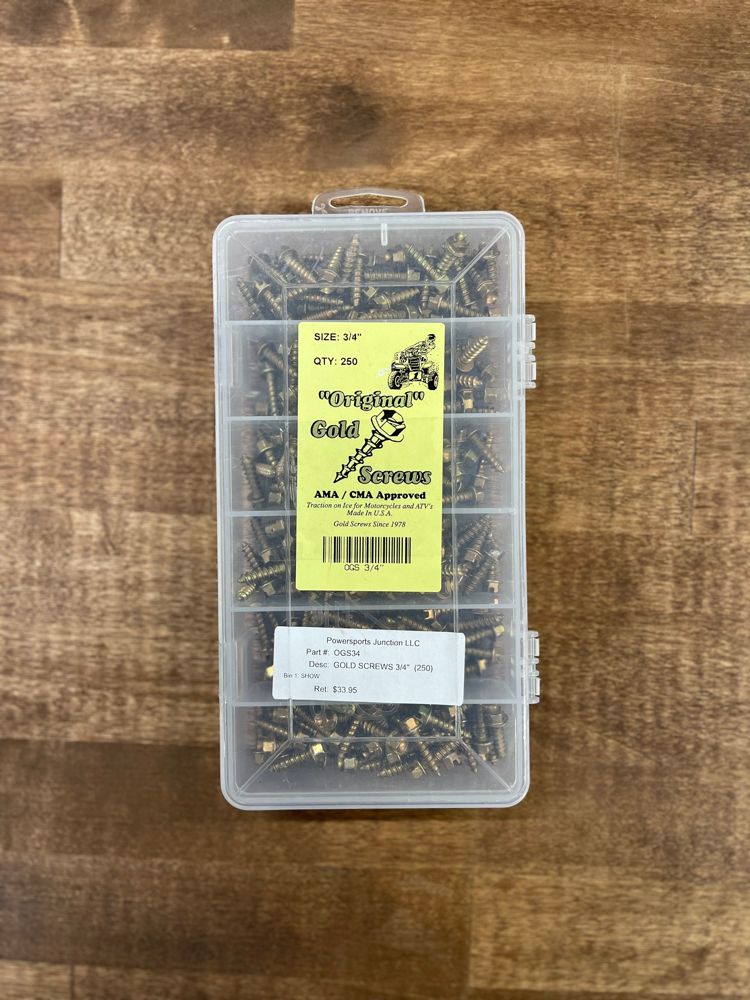 GOLD SCREWS 3/4" (250)