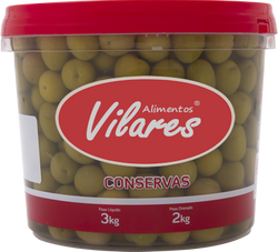 Azeitona Verde C/ Caroço 1kg, 2kg