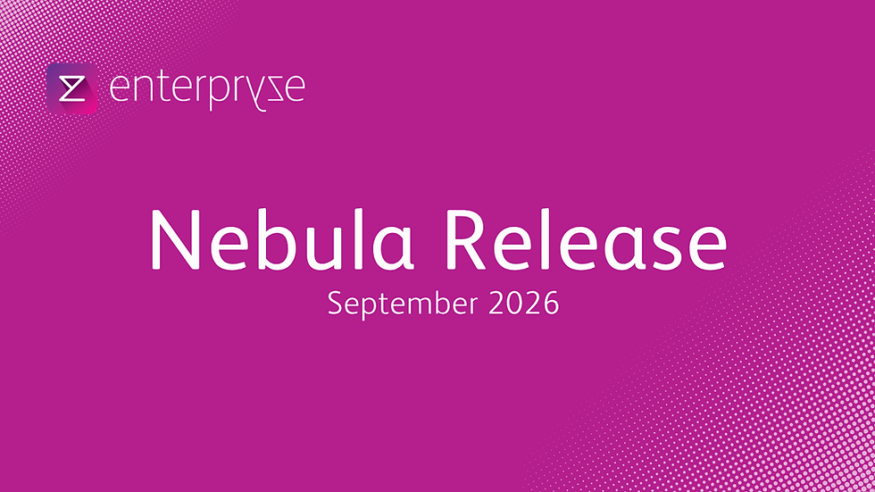 Nebula Release: Enterpryze New Features September 2026
