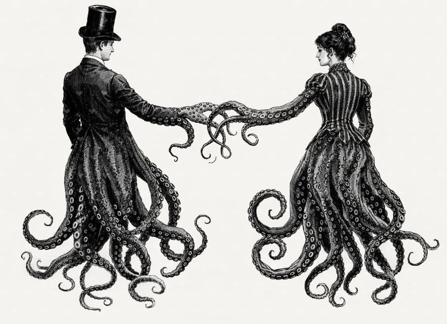 Tablett Oktopus