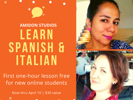 Now Offering Fun Spanish and Italian Lessons Online