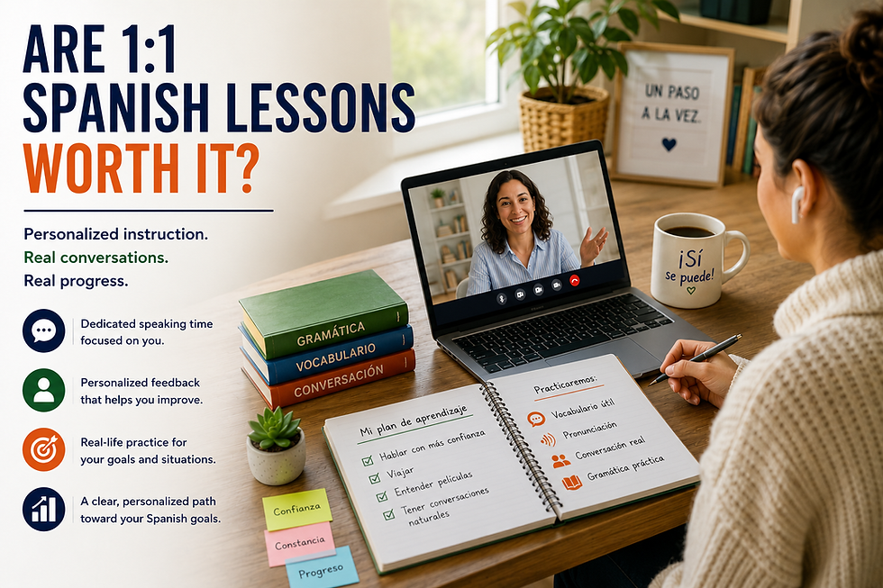 Are 1:1 Spanish Lessons Worth It?