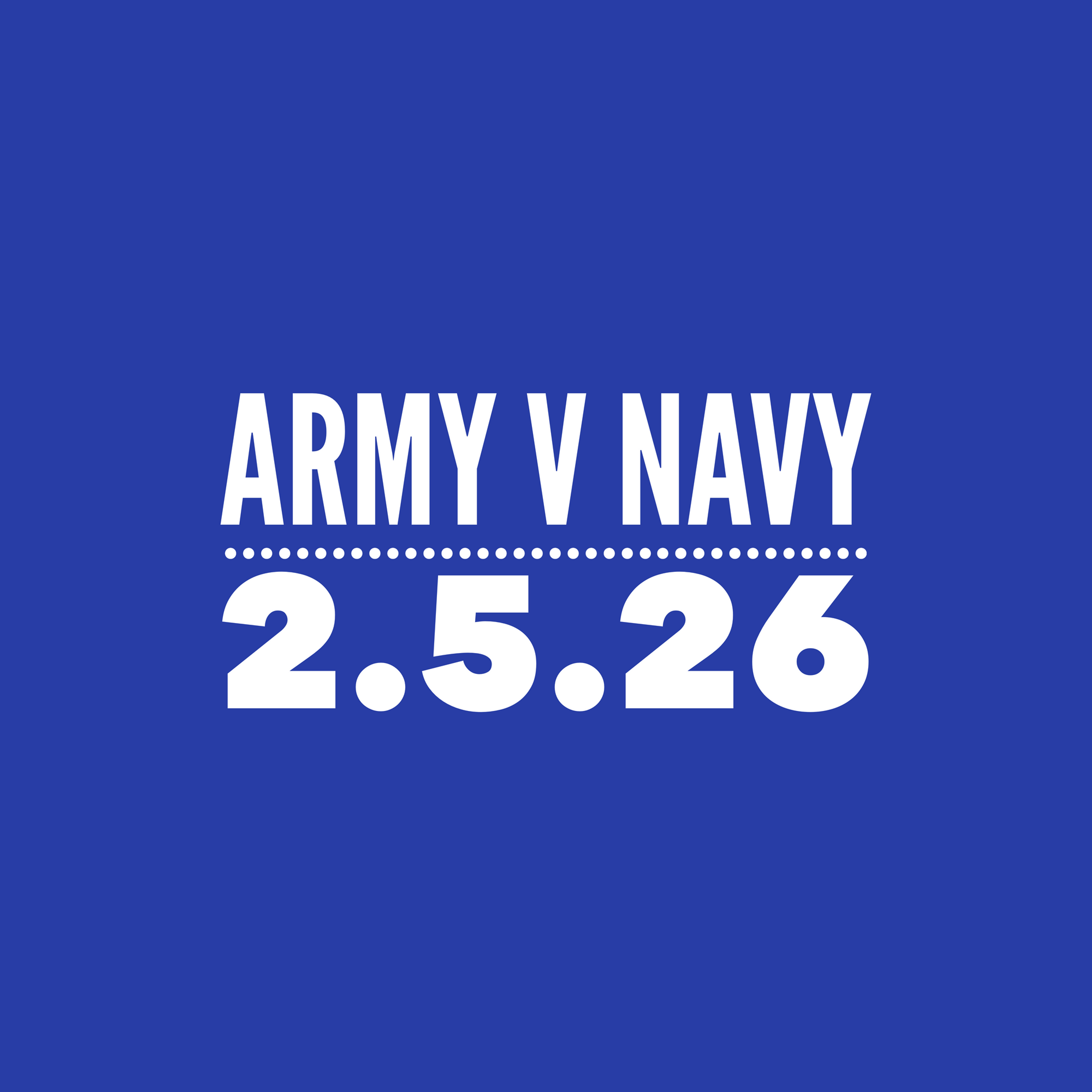 2nd May 2026: Army v Navy