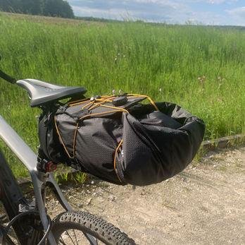Satteltasche groß, Arschrakete für Fahrrad, Strandausflug mit dem Fahrrad