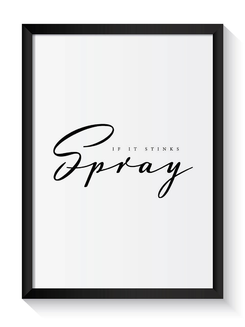 Thumbnail: Bathroom Wall Decor If It Stinks Spray Print